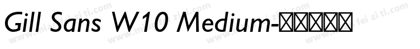 Gill Sans W10 Medium字体转换